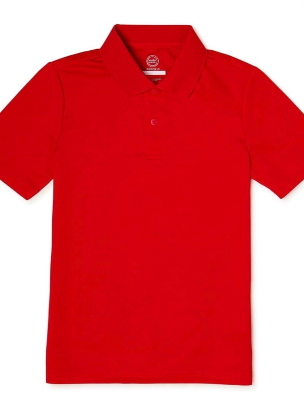 wonder nation Bright Red Boys Polo Shirt